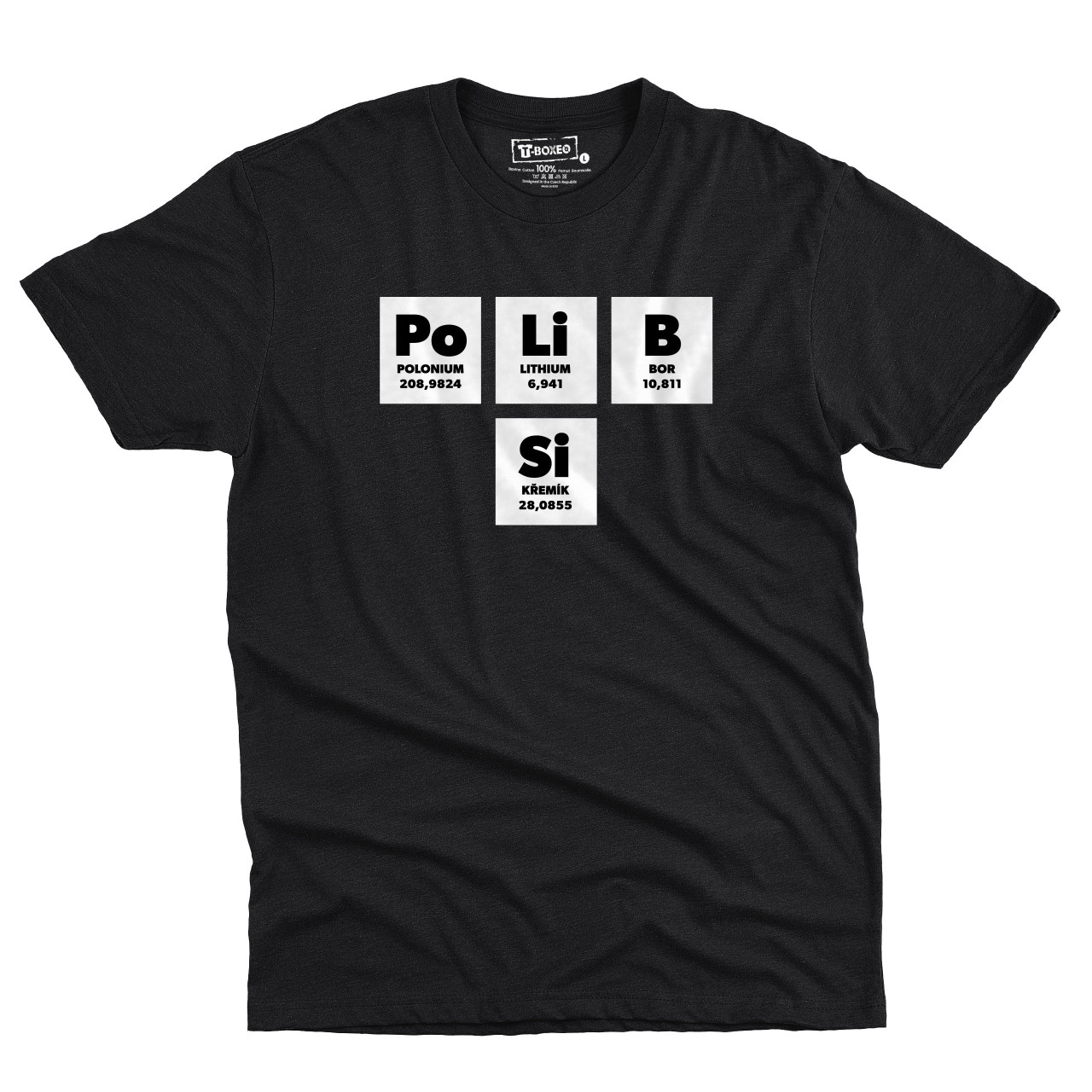 Pánské tričko s potiskem “Po Li B Si”
