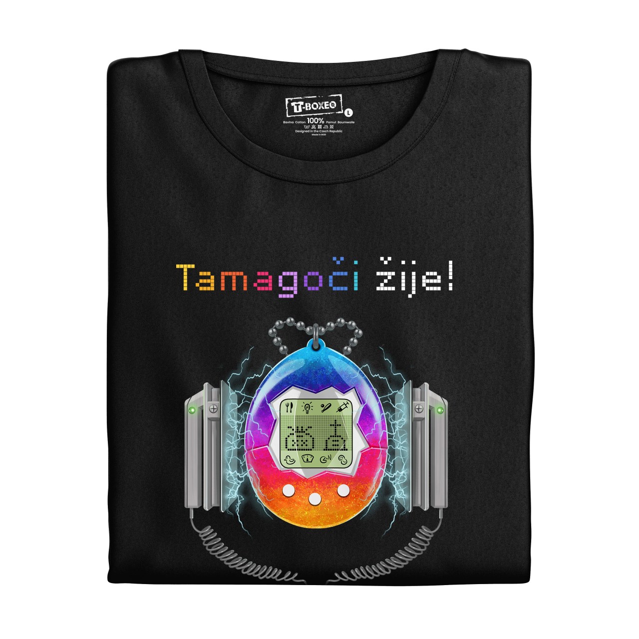 Pánské tričko s potiskem "Tamagoči" 