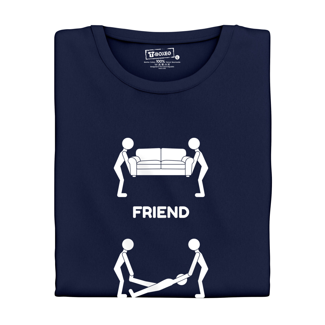 Pánské tričko s potiskem “Kdo je nejlepší kamarád”