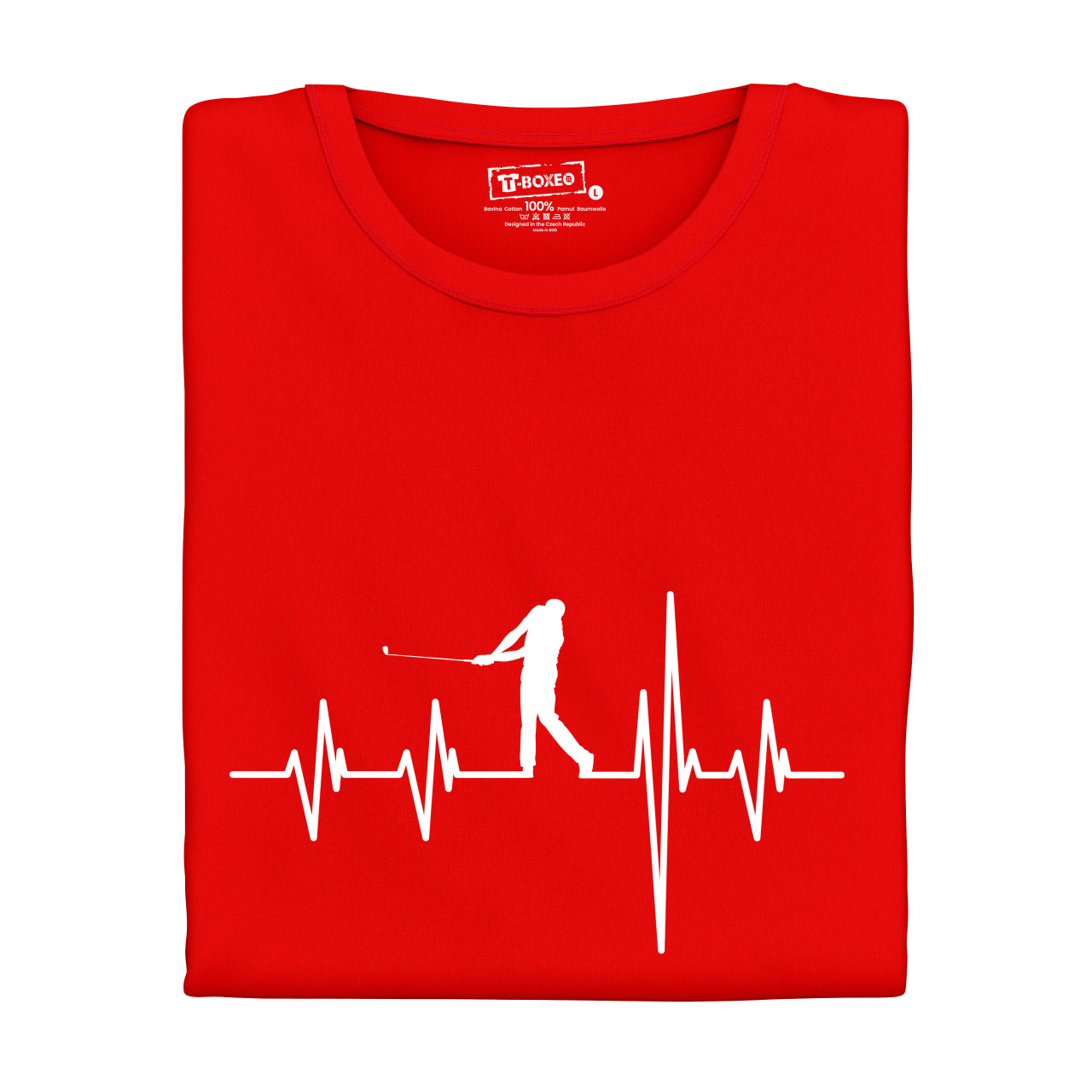 Dámské tričko s potiskem "Srdeční tep Golf"