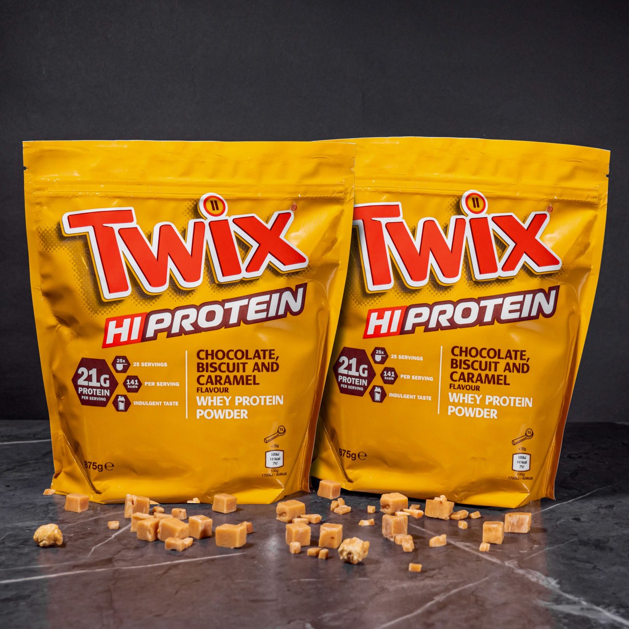 2 x Prvotřídní 100% syrovátkový protein s příchutí Twix 875 g