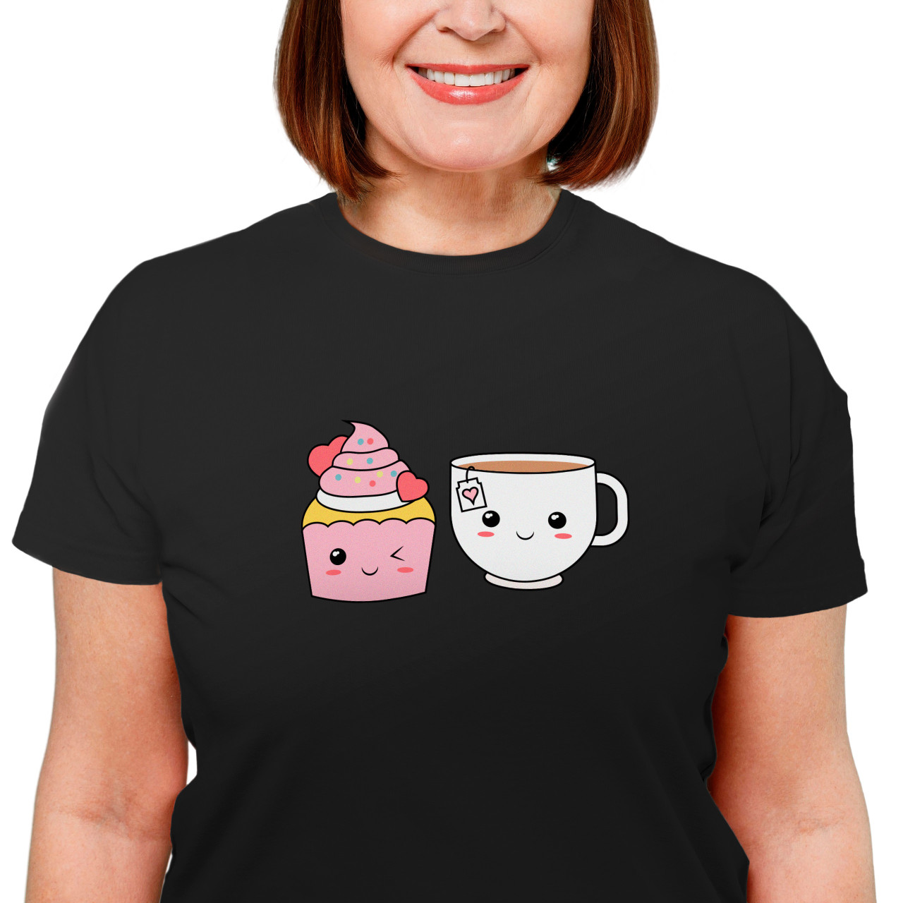 Dámské tričko “Kamarádi cupcake a čaj”