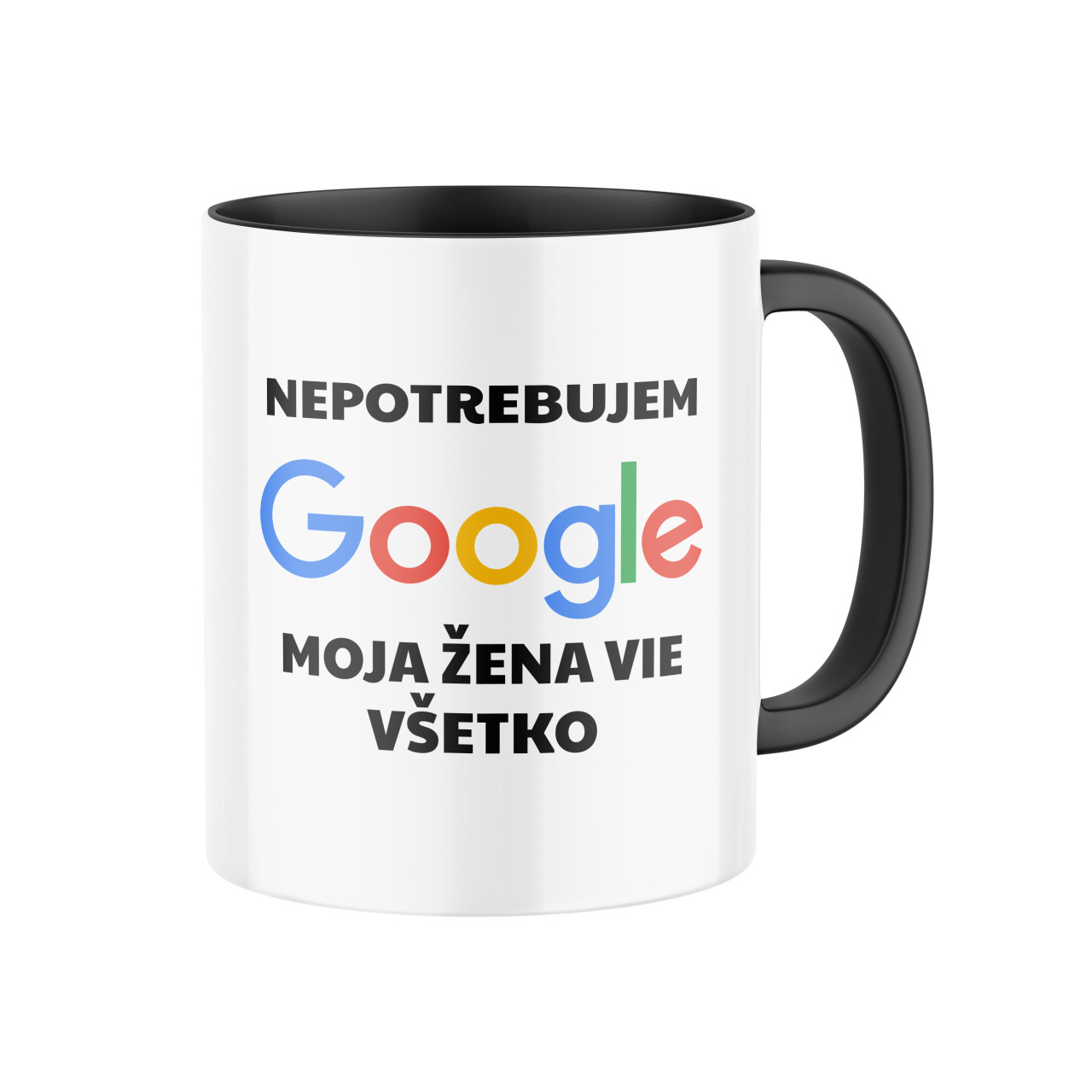 Keramický hrnek Nepotřebuji google SK