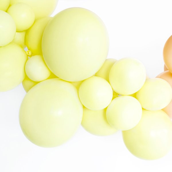 Latexový balónek - Pastelová žlutá světlá 27cm - 25 ks