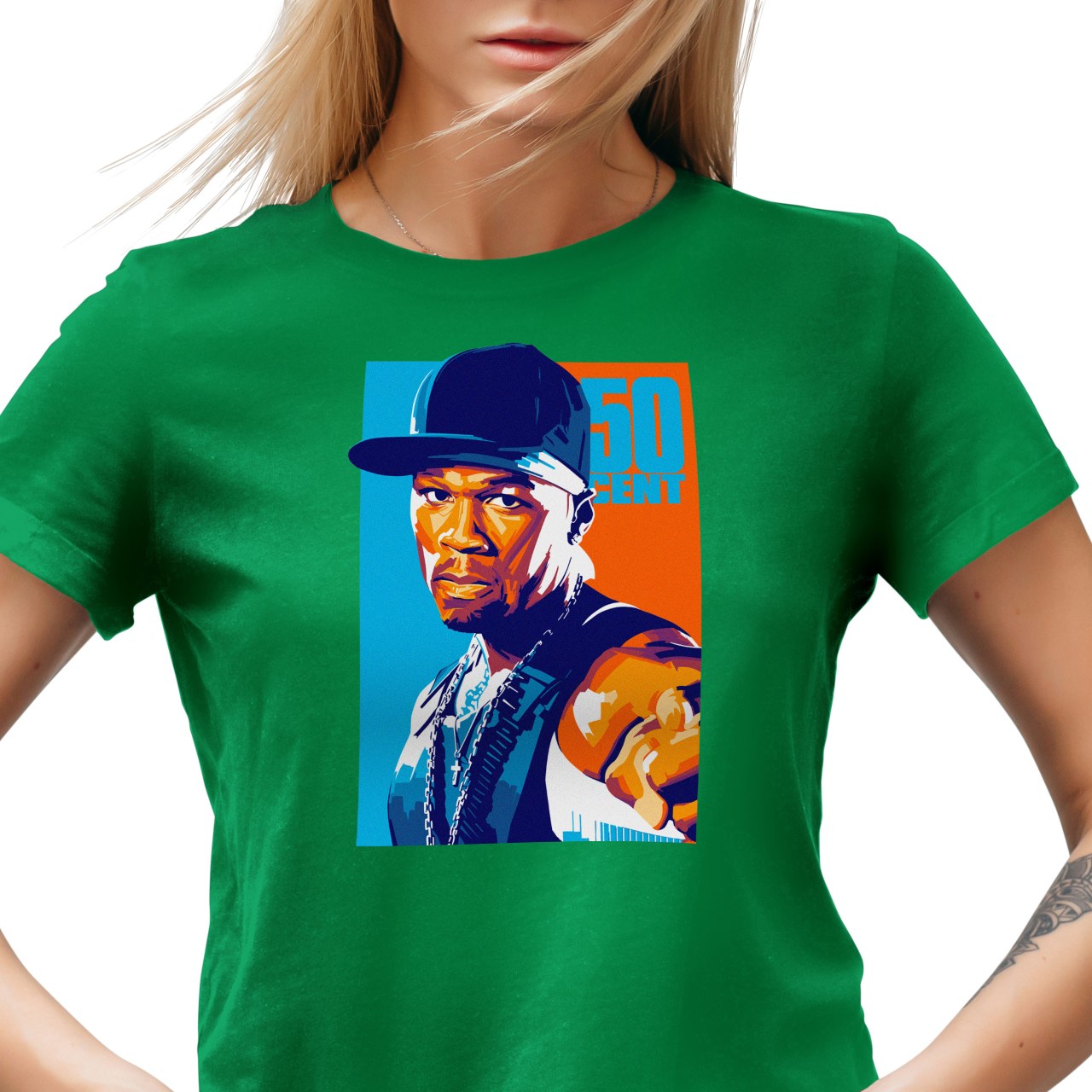Dámské tričko s potiskem “50 Cent”