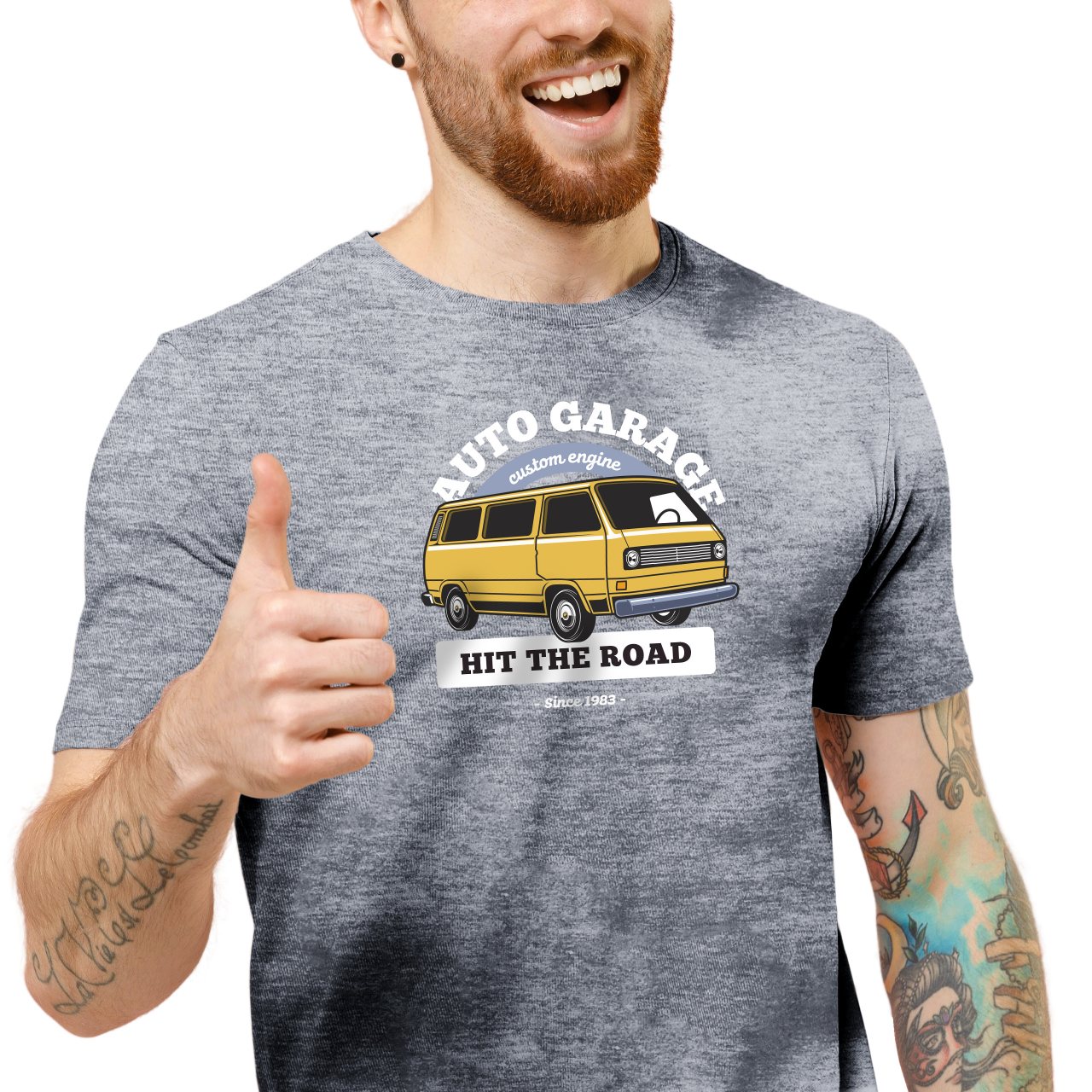 Pánské tričko s potiskem “Auto Garage"
