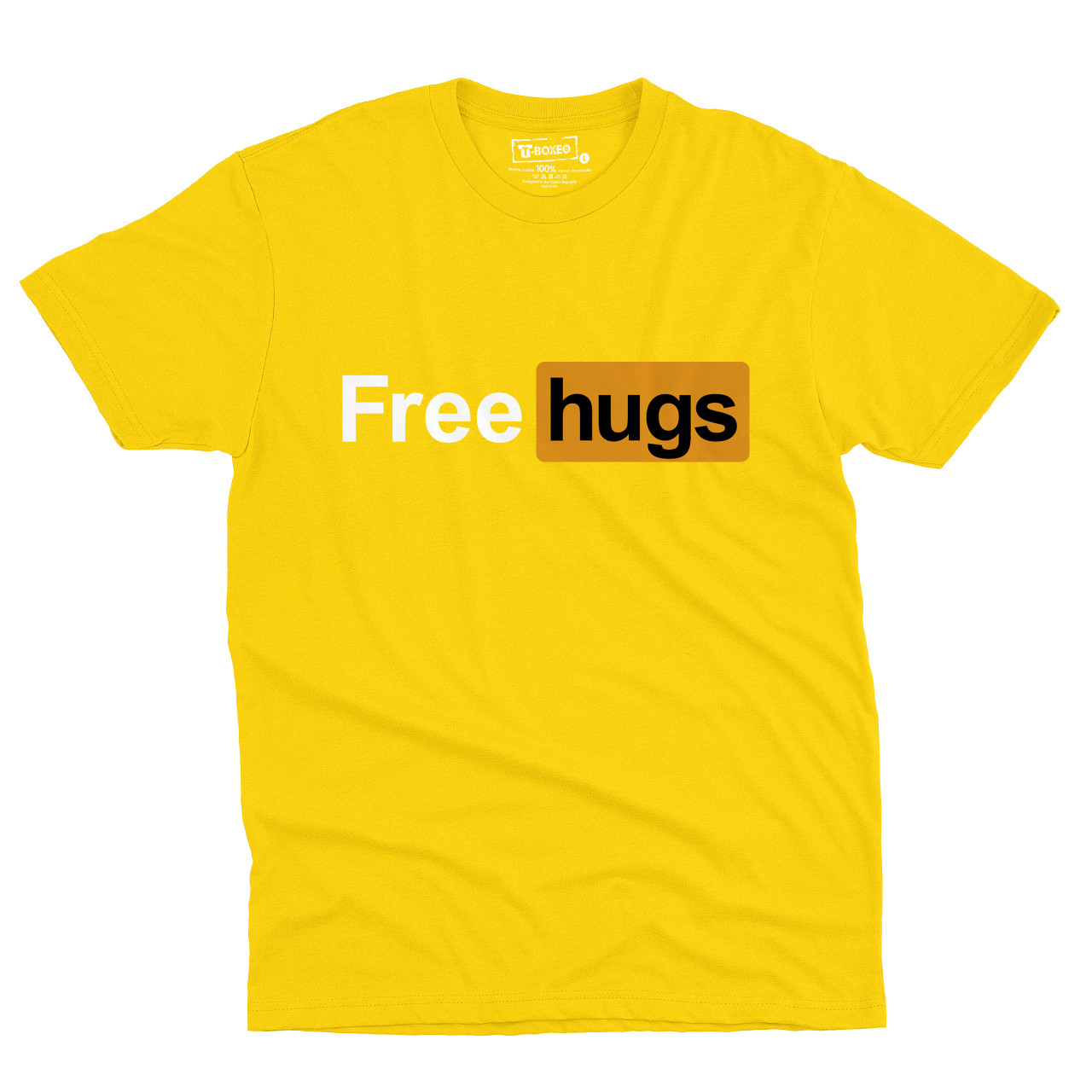 Pánské tričko s potiskem “Free hugs”