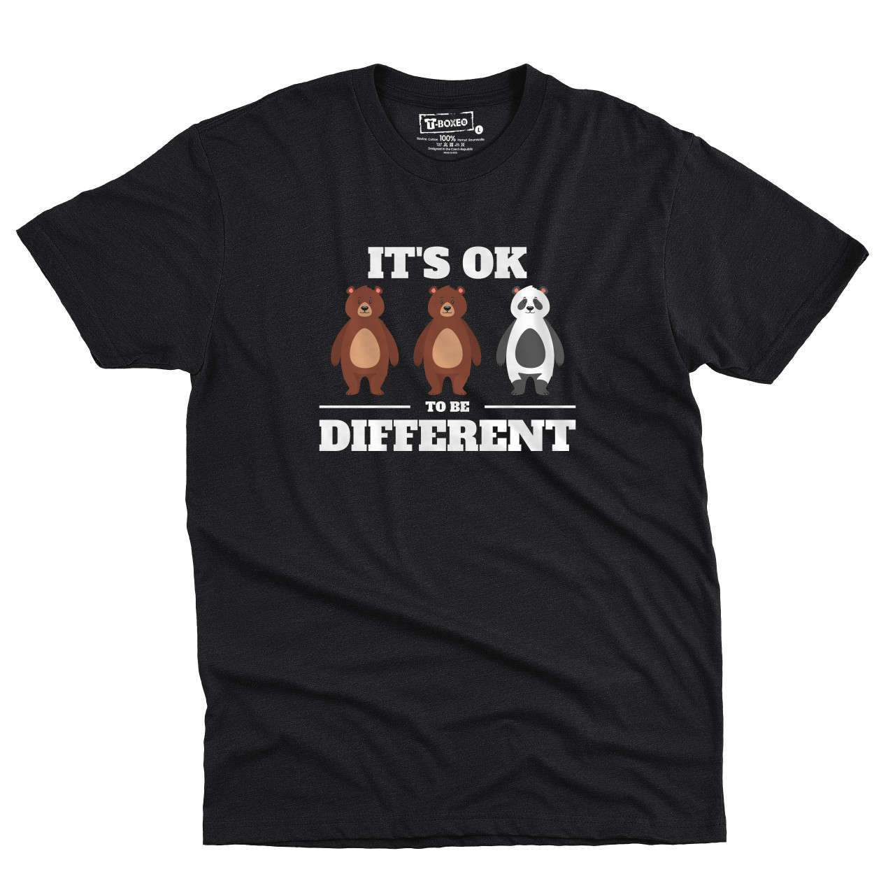 Pánské tričko s potiskem “Být jiný je OK”