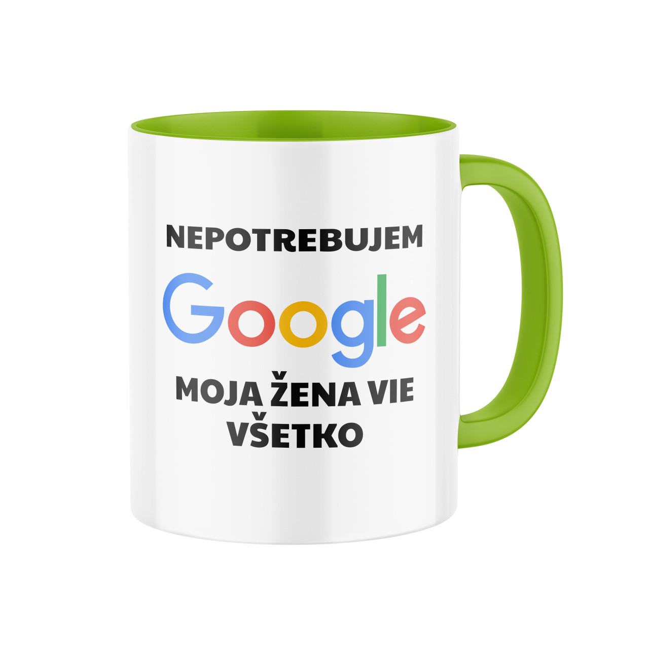Keramický hrnek Nepotřebuji google SK