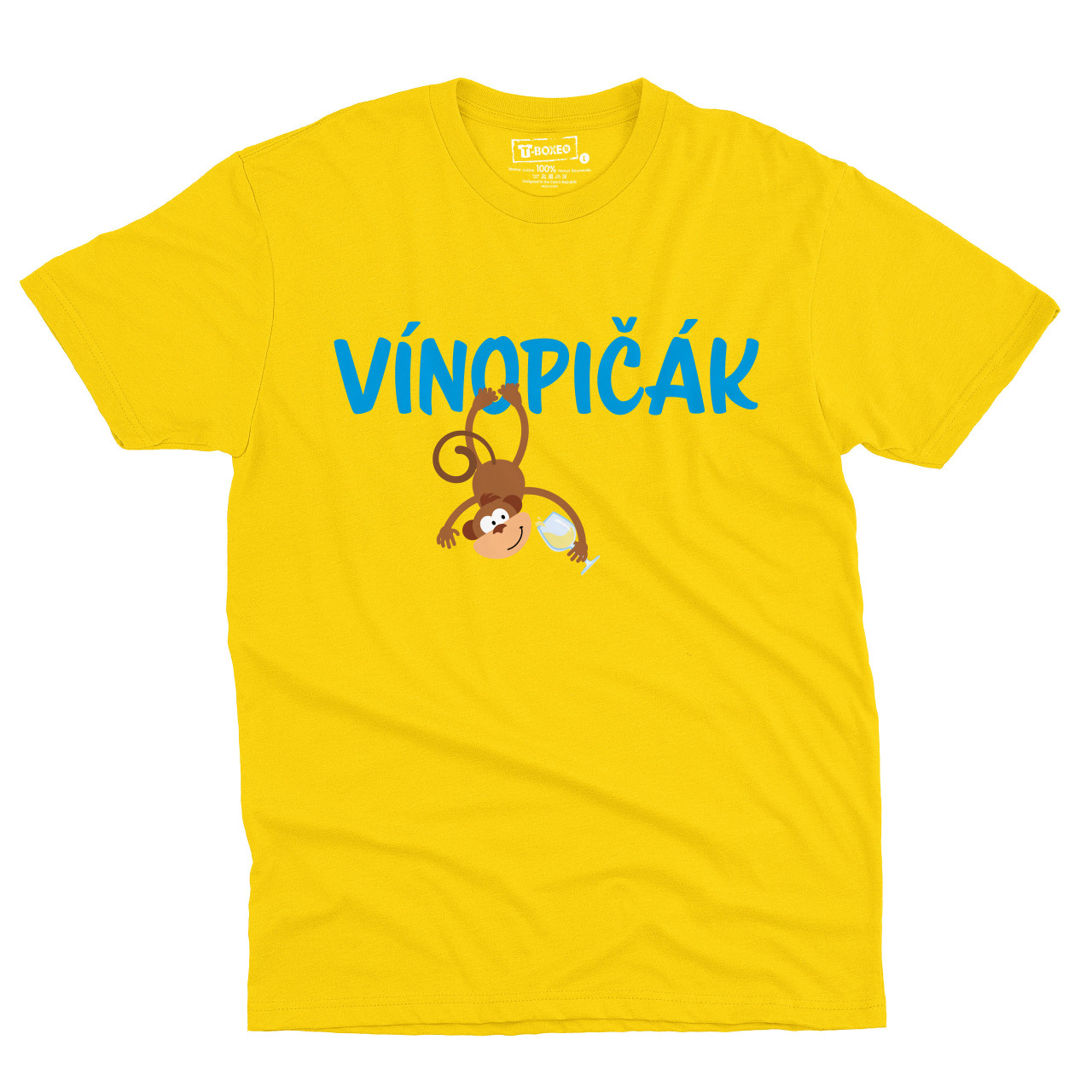 Pánské tričko s potiskem "Vínopičák - bílé víno"