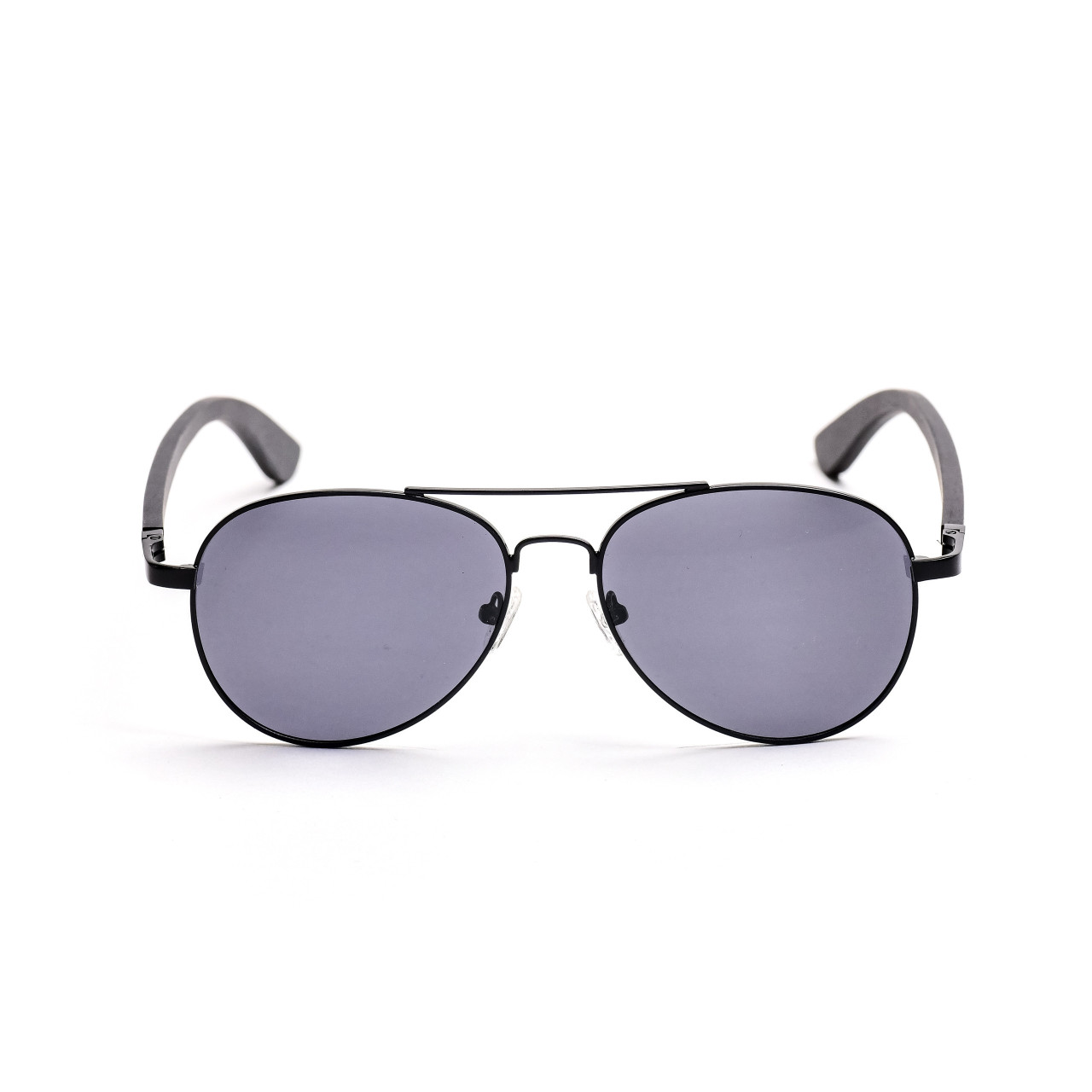 Brýle Aviator – černé čočky + eben s gravírováním