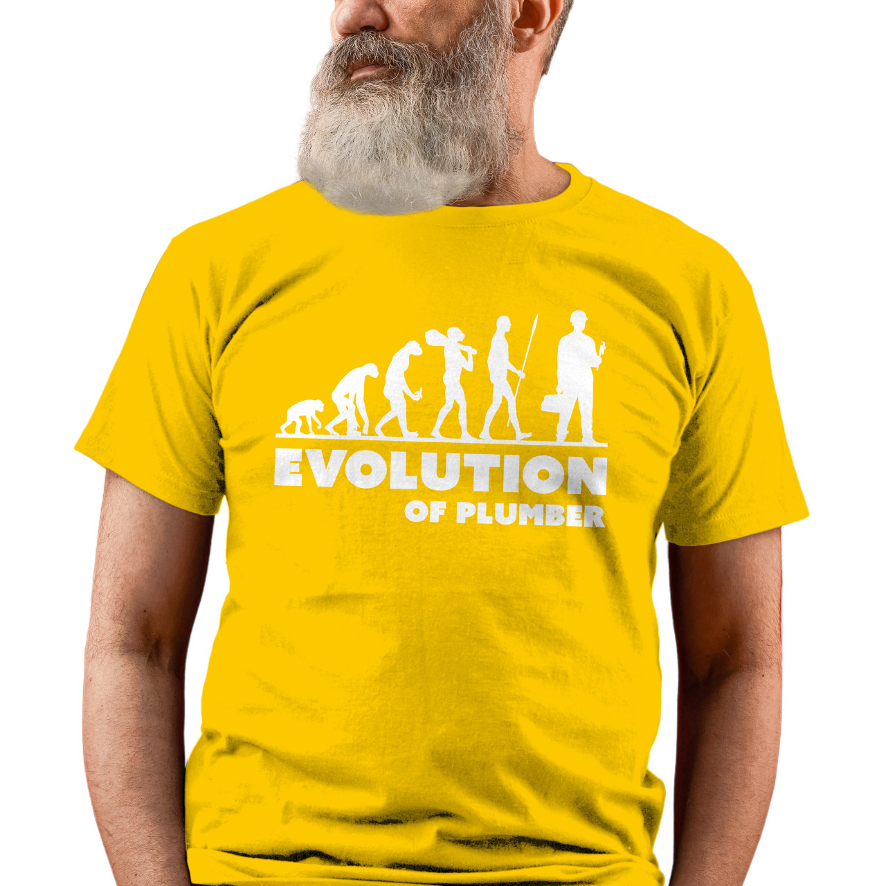 Pánské tričko s potiskem "Evoluce Instalatéra"