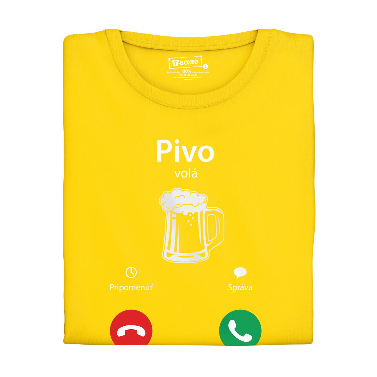 Pánske tričko s potlačou "Pivo volá" SK