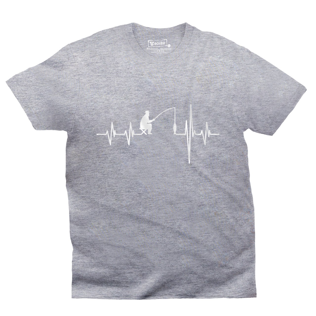 Pánské tričko s potiskem "Srdeční tep Rybář"