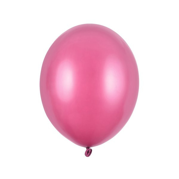 Latexový balónek - Metalická růžová tmavší 27cm - 50 ks