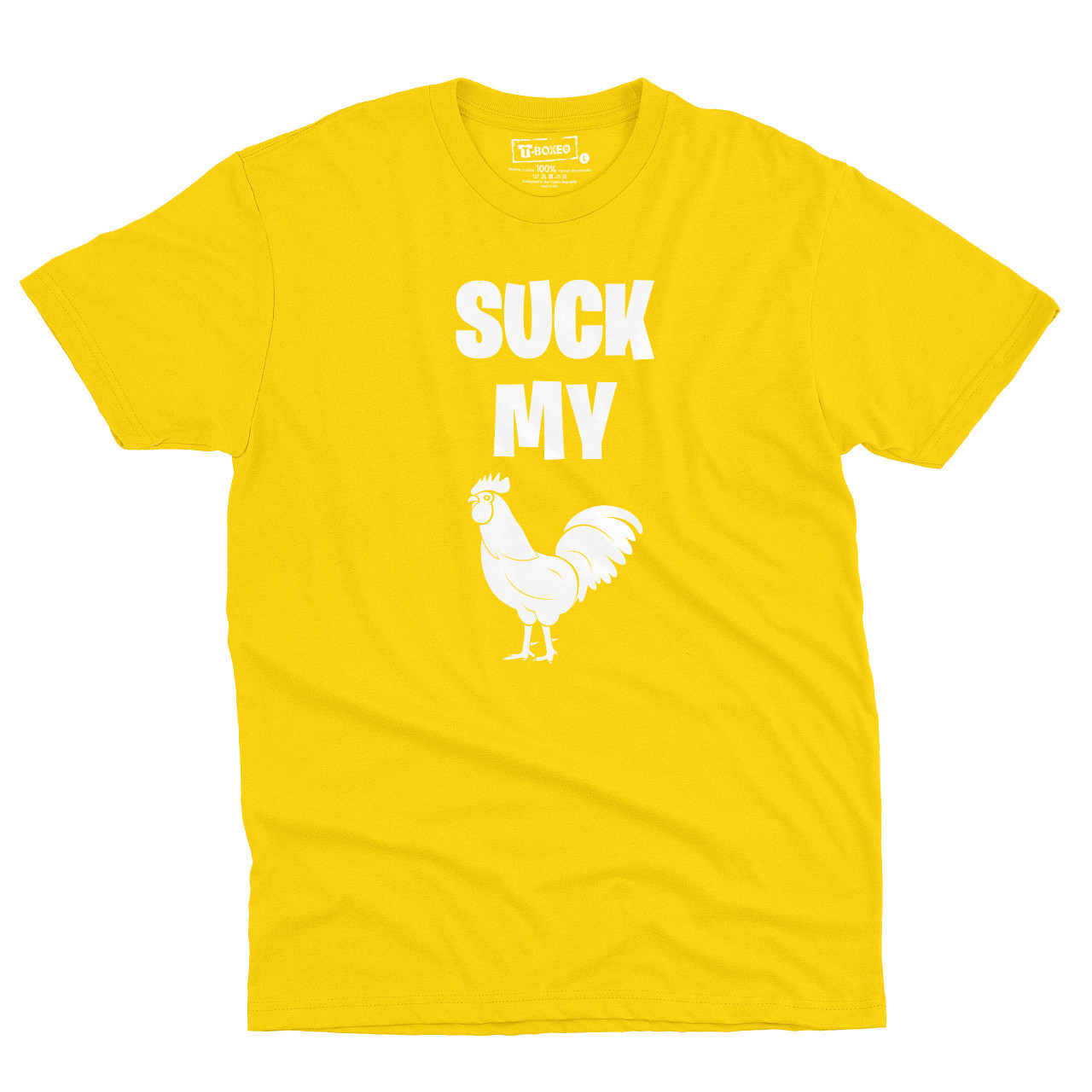 Pánské tričko s potiskem “Suck my kohout”