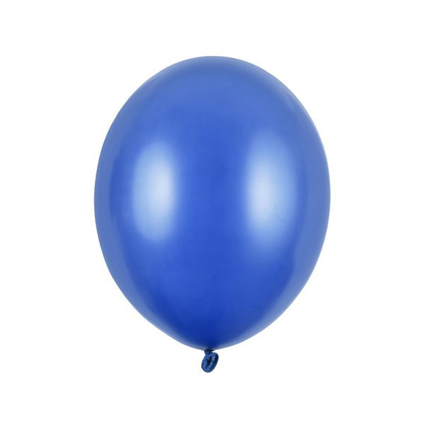 Latexový balónek - Metalická modrá 27cm - 50 ks
