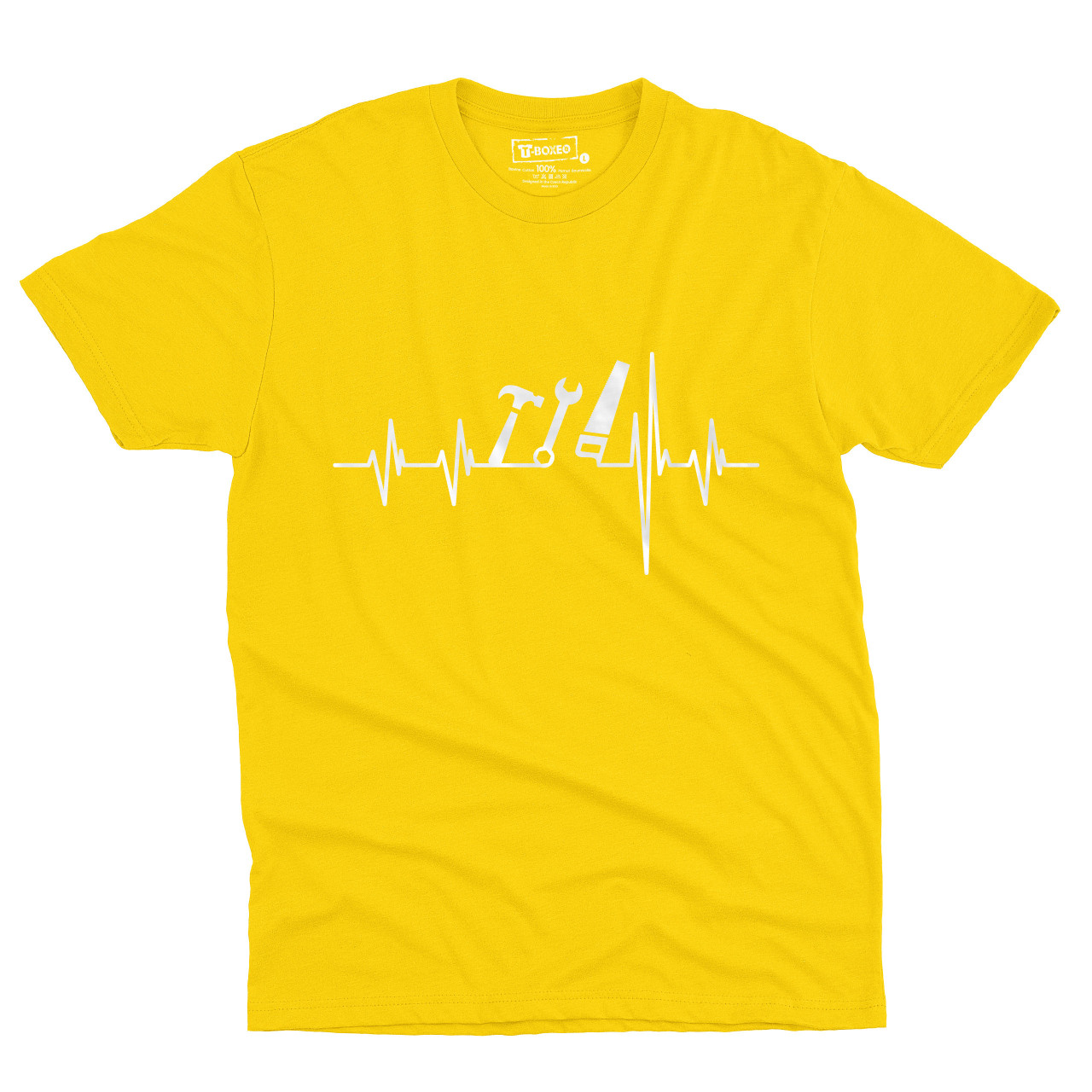 Pánské tričko s potiskem "Srdeční tep Nářadí"