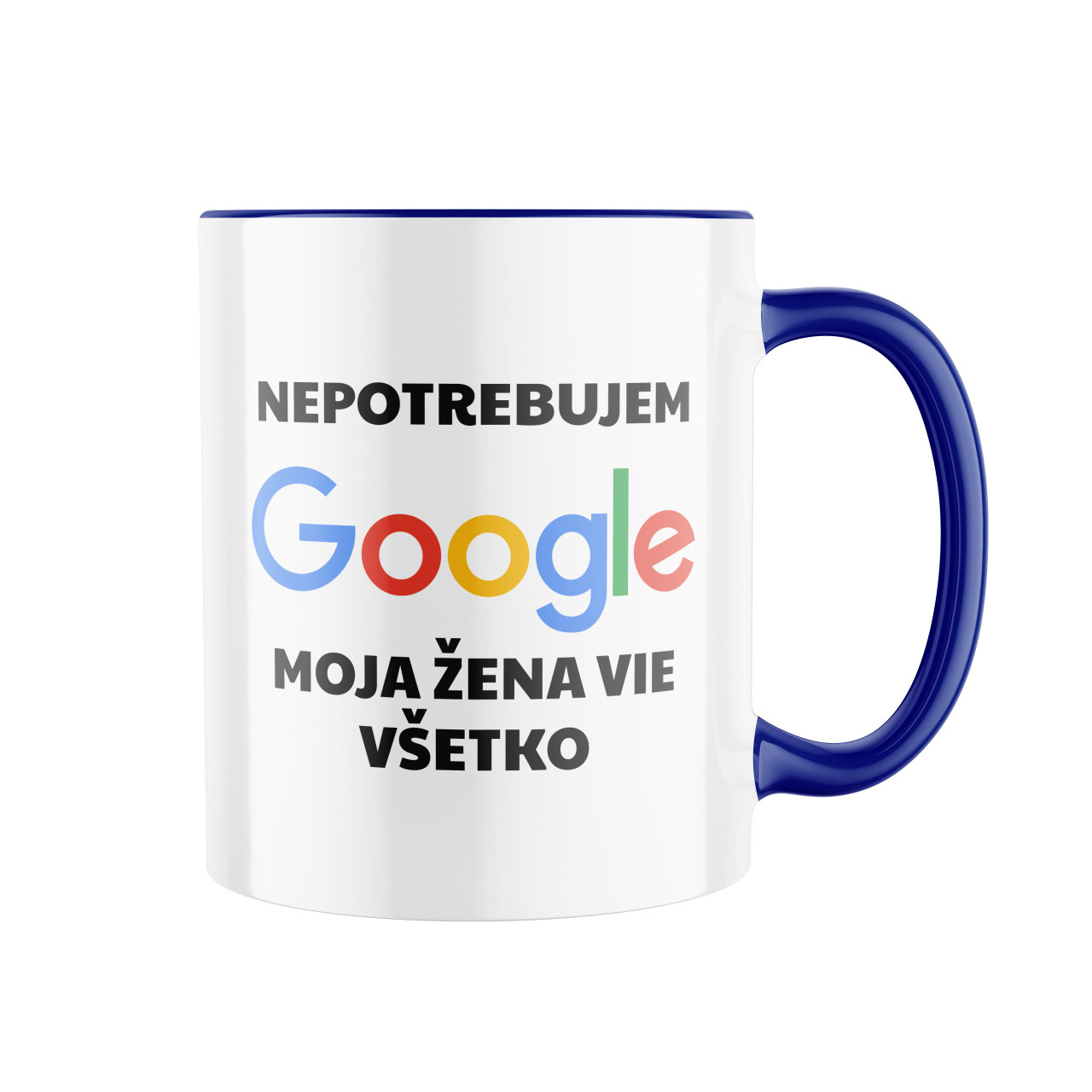 Keramický hrnek Nepotřebuji google SK