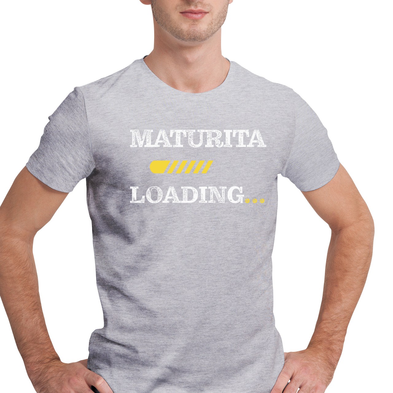 Pánské tričko s potiskem “Maturita loading”