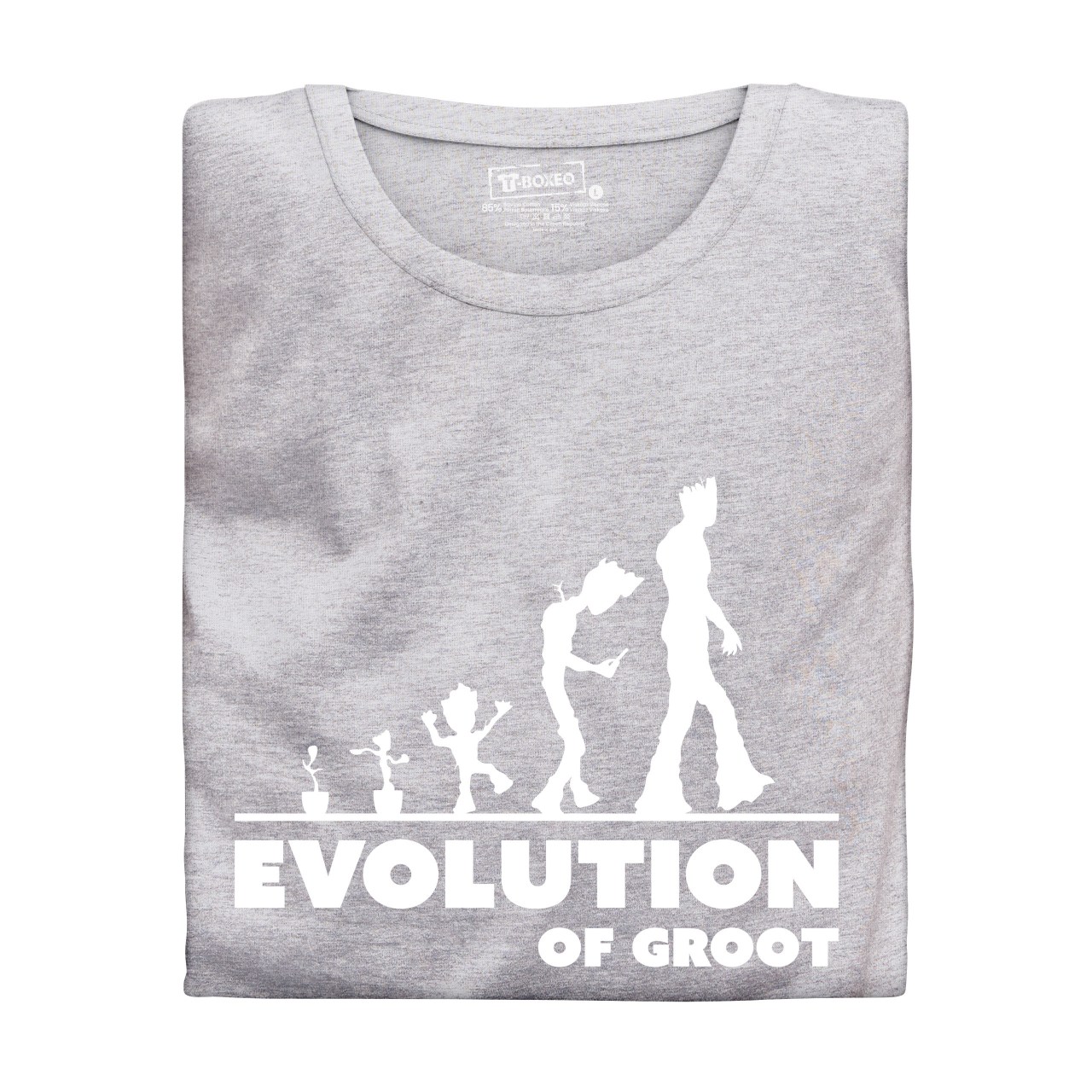 Dámské tričko s potiskem "Evoluce Fanouška Marvelu"