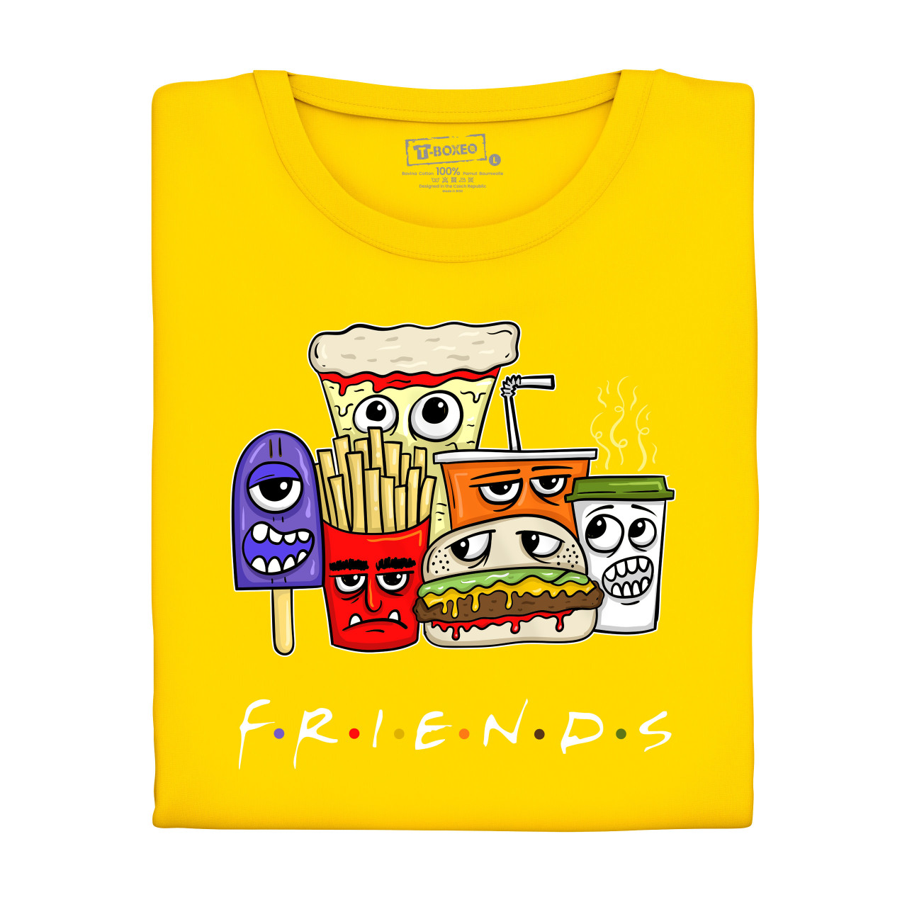 Pánské tričko s potiskem "Přátelé fast foodu"