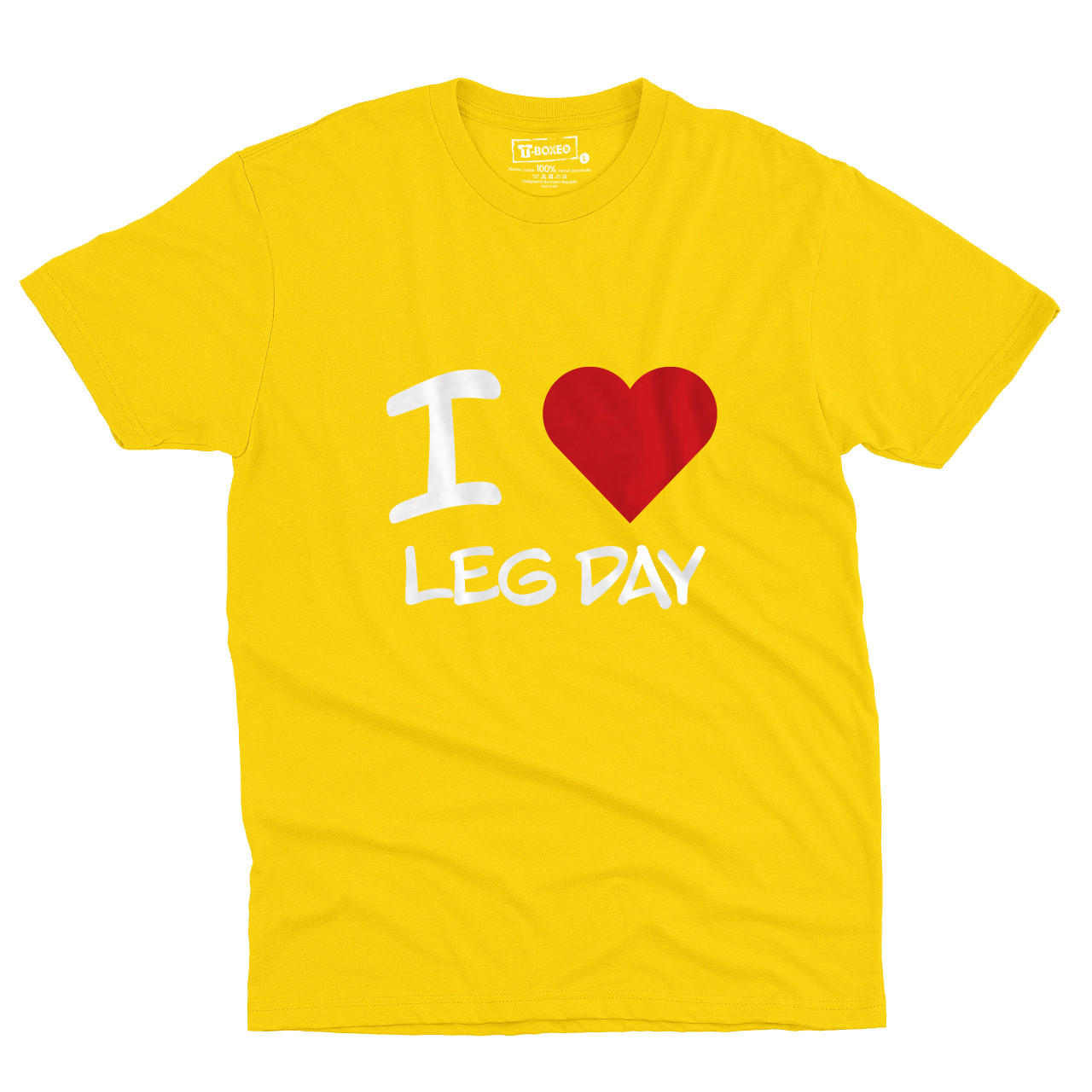 Pánské tričko s potiskem “I ♥️ Leg Day”
