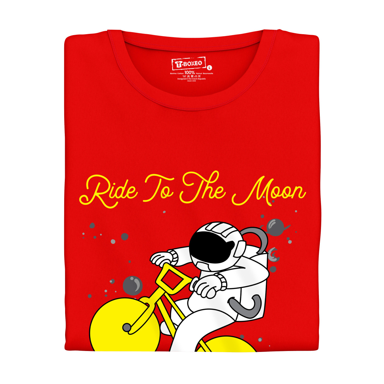 Pánské tričko s potiskem “Ride to the moon”