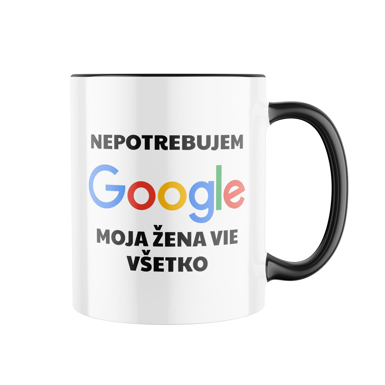 Keramický hrnek Nepotřebuji google SK
