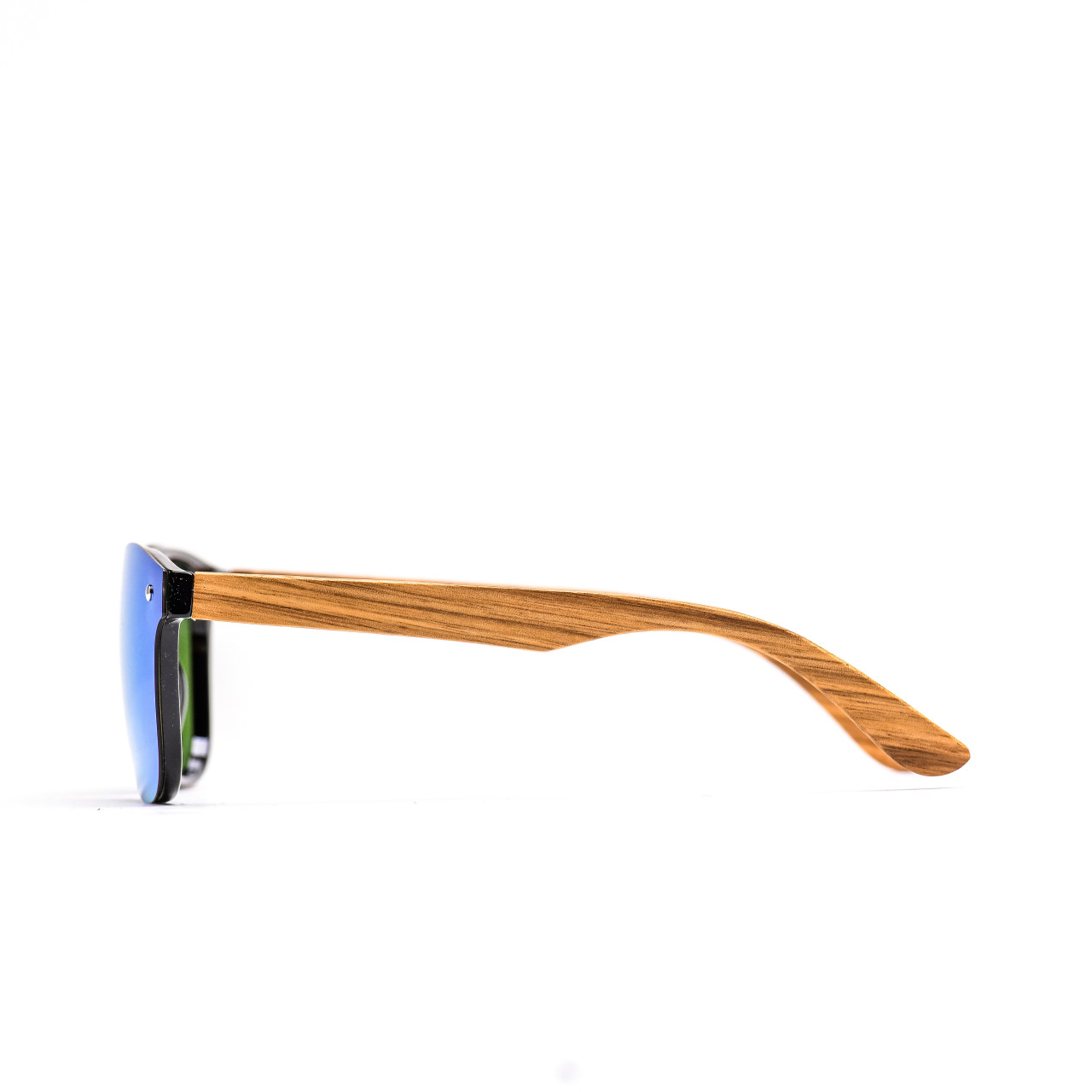 Brýle Luxury – modrozelené čočky + zebra s gravírováním
