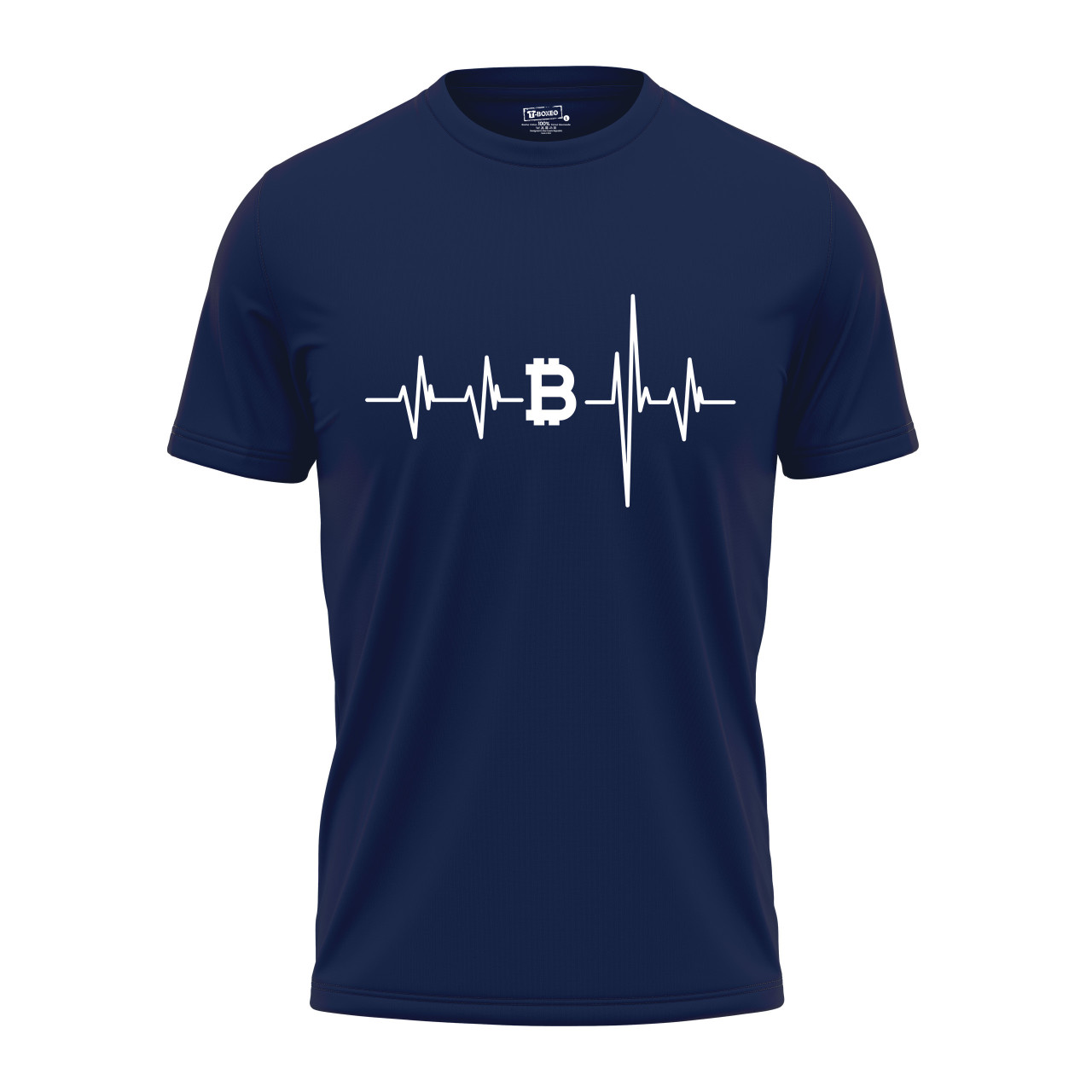 Pánské tričko s potiskem "Srdeční tep Bitcoin"