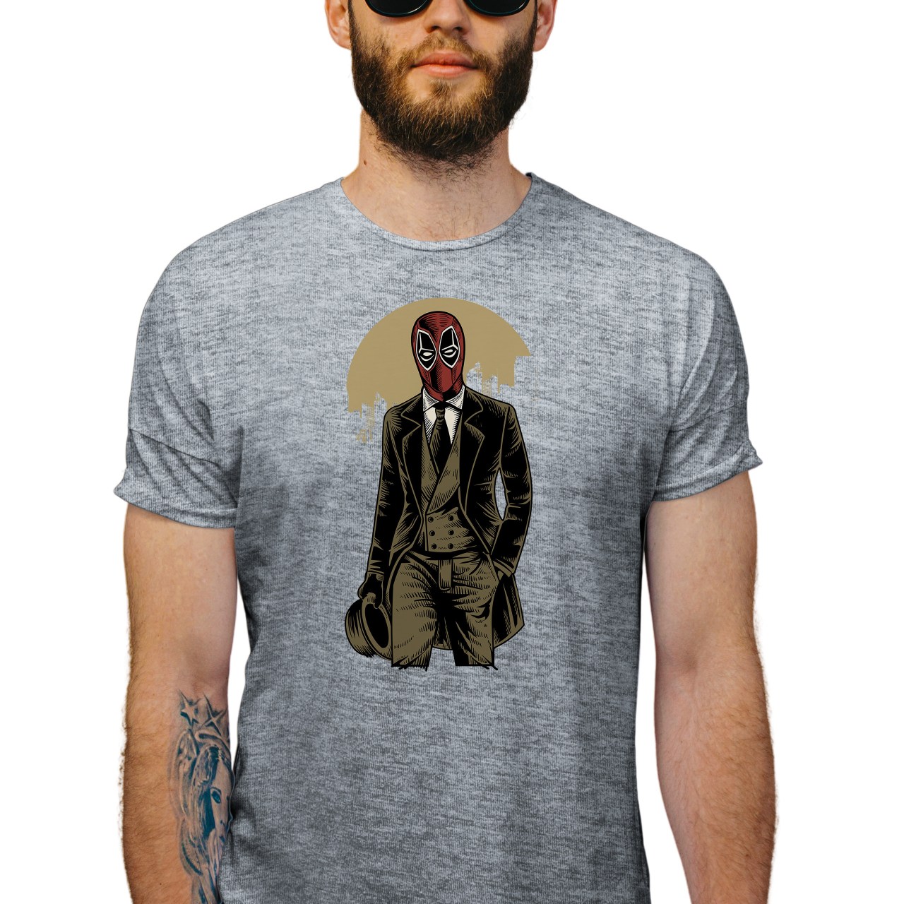 Pánské tričko s potiskem “Elegán Deadpool"