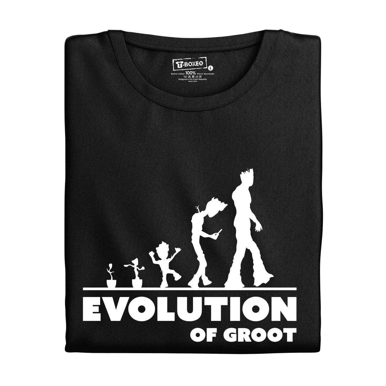 Pánské tričko s potiskem "Evoluce Fanouška Marvelu"
