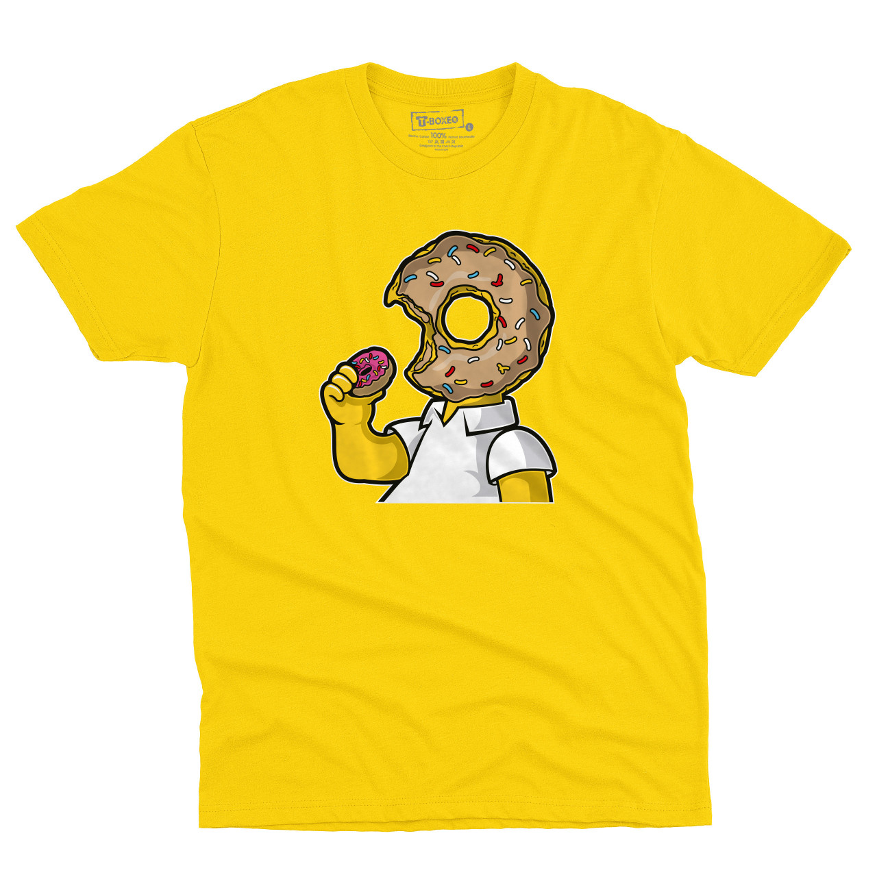 Pánské tričko s potiskem “Homer s koblihovou hlavou”