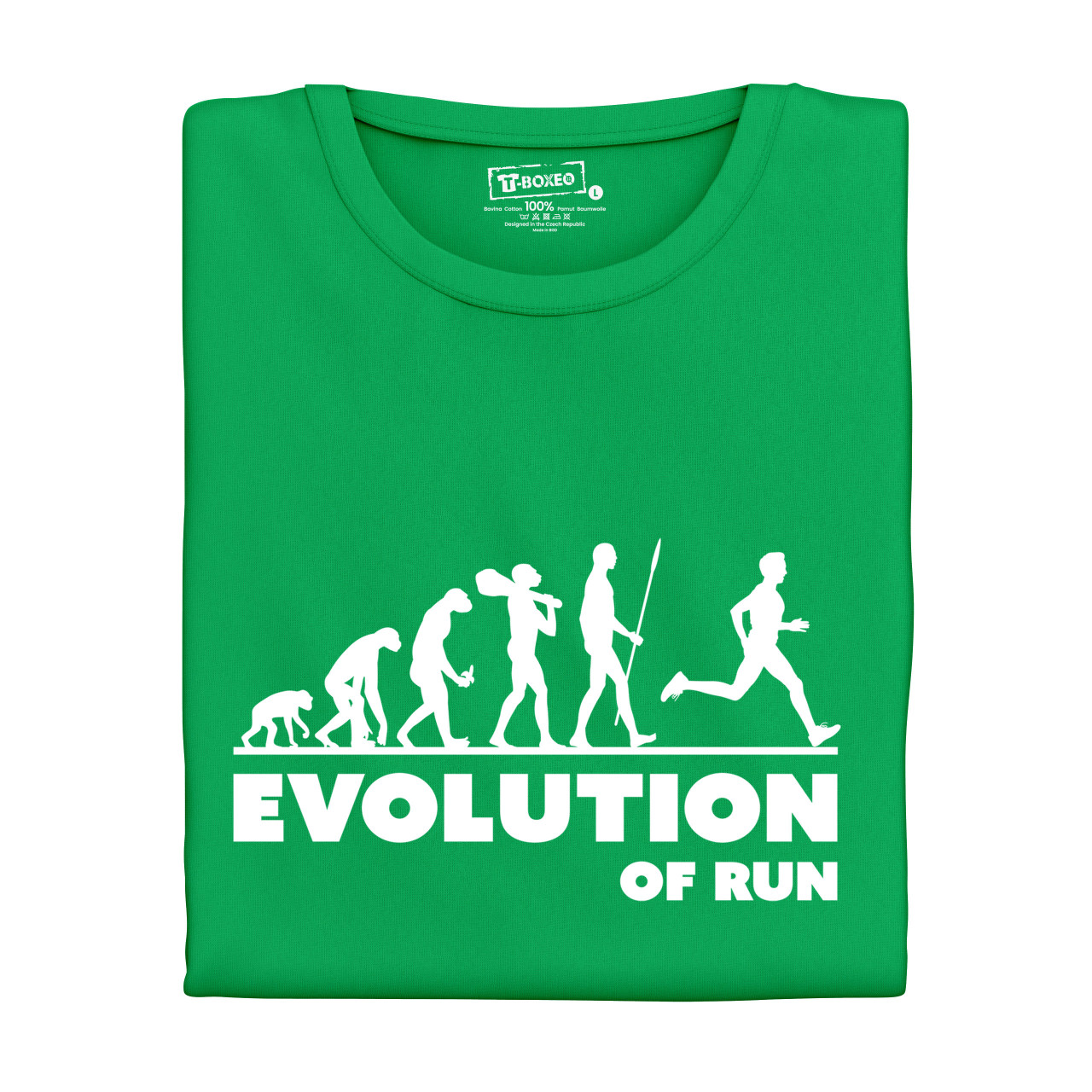 Dámské tričko s potiskem "Evoluce Běh"