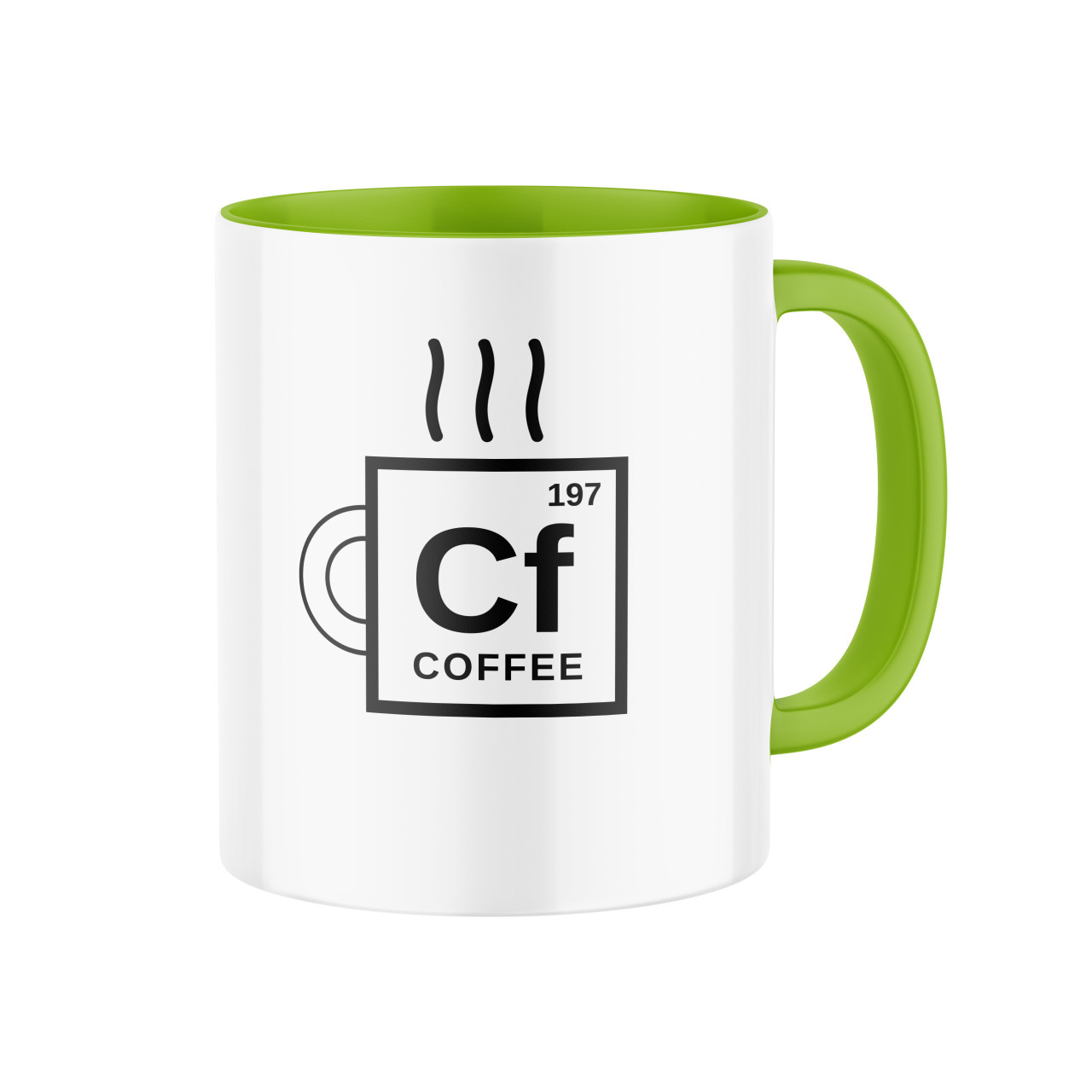 Keramický hrnek s potiskem Chemická značka – káva