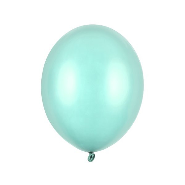Latexový balónek - Metalická mátová - 50 ks