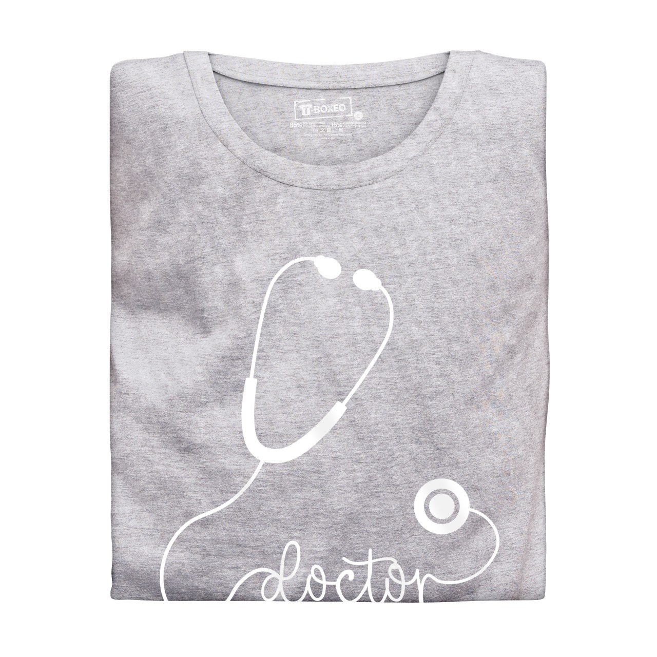 Dámské tričko s potiskem "Doctor - stetoskop"