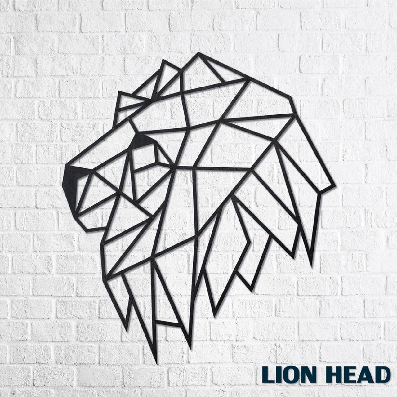 Designové nástěnné puzzle - Lion Head