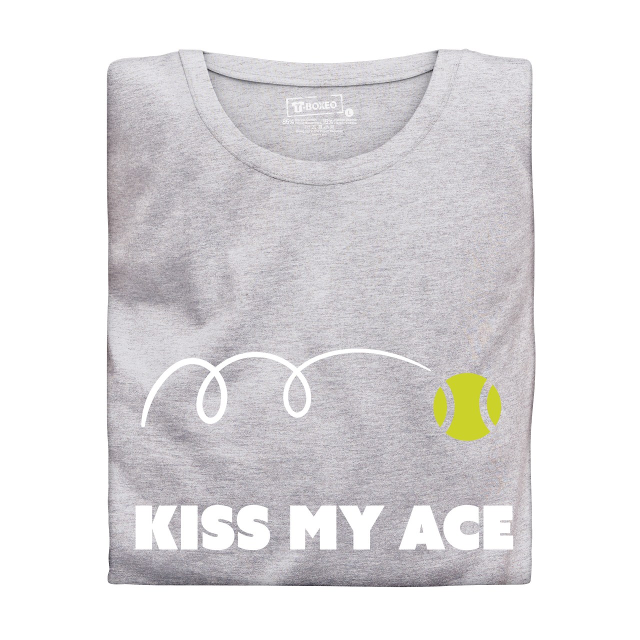 Dámské tričko s potiskem "Kiss my ace"