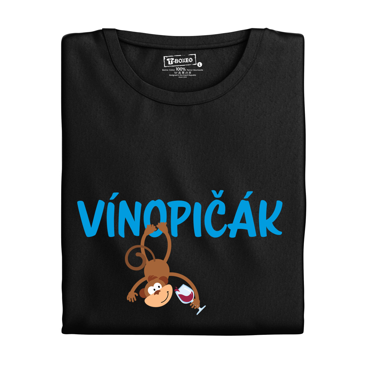 Pánské tričko s potiskem “Vínopičák - červené víno”