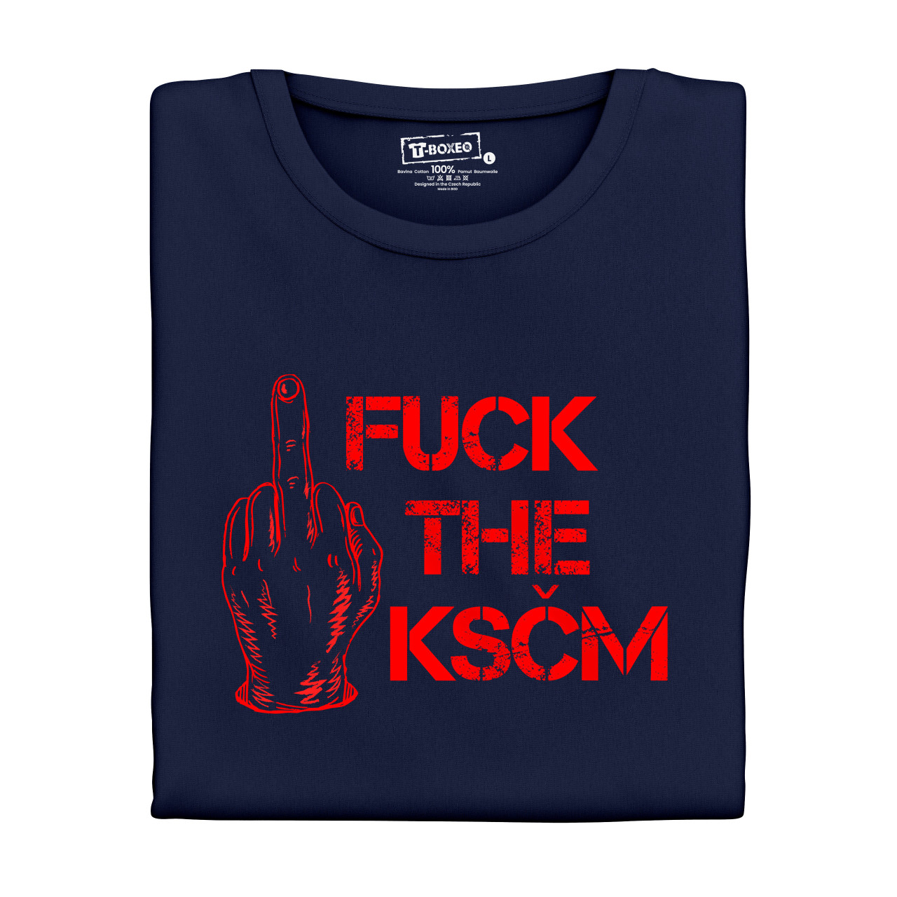 Dámské tričko s potiskem “Fuck the KSČM”