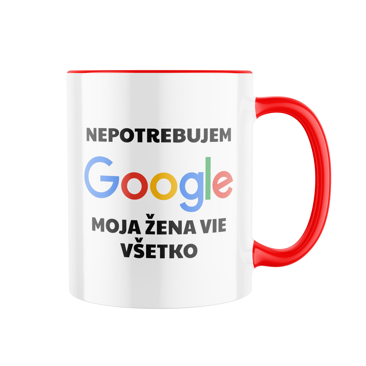 Keramický hrnek Nepotřebuji google SK