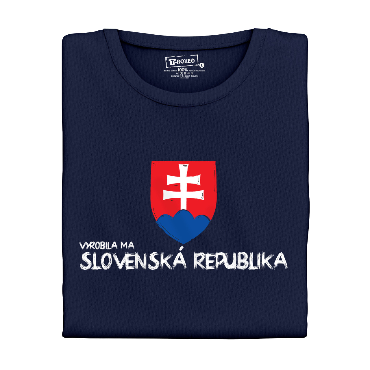 Pánské tričko s potiskem Vyrobila mě Slovenská republika SK