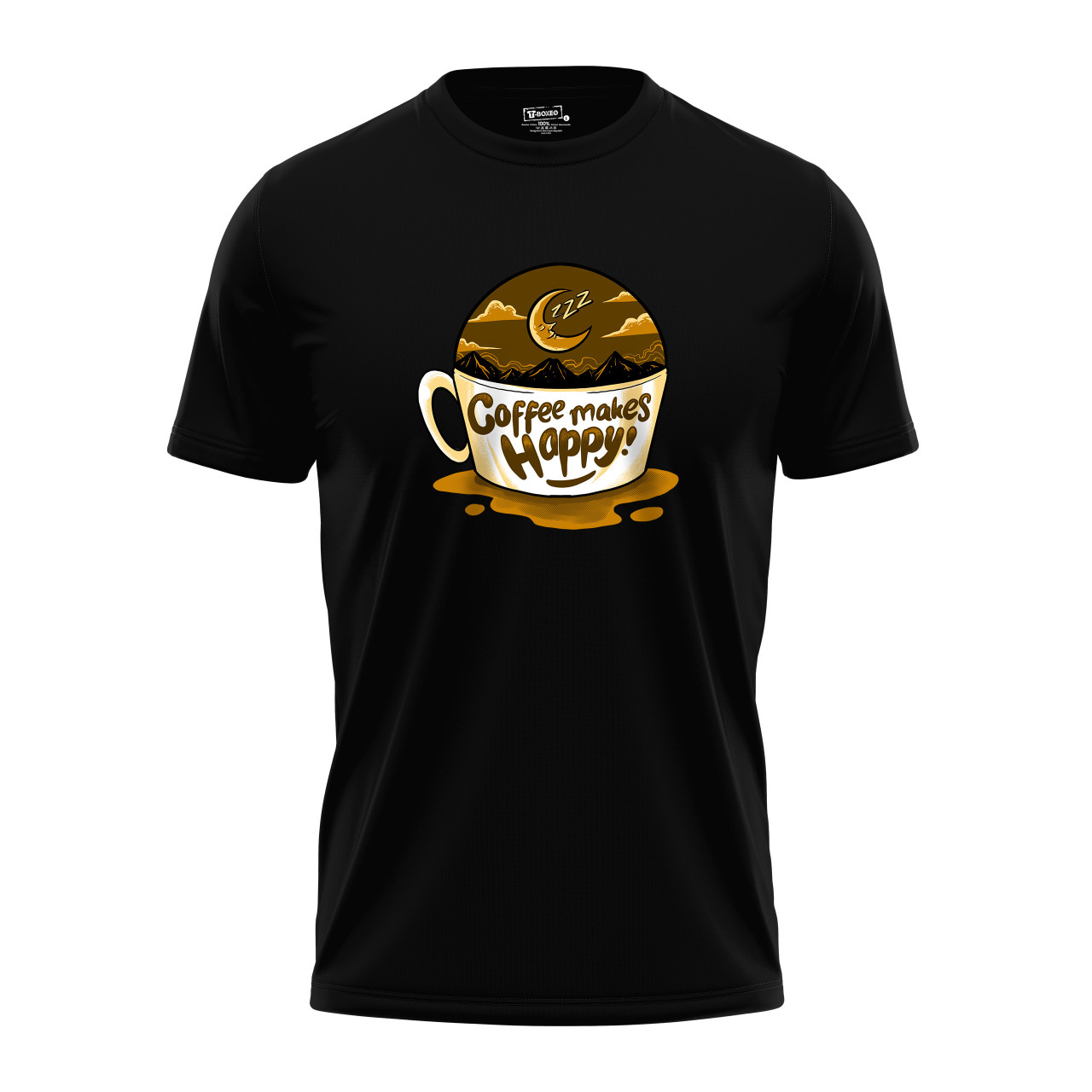 Pánské tričko s potiskem “Coffee Makes Happy”