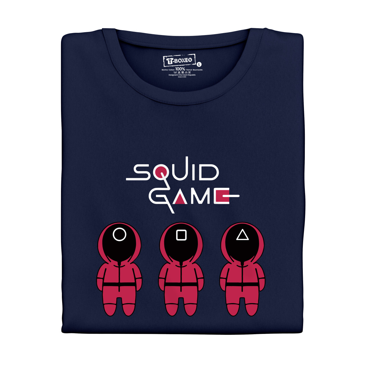 Pánské tričko s potiskem “Squid Game, roztomilí dozorci"