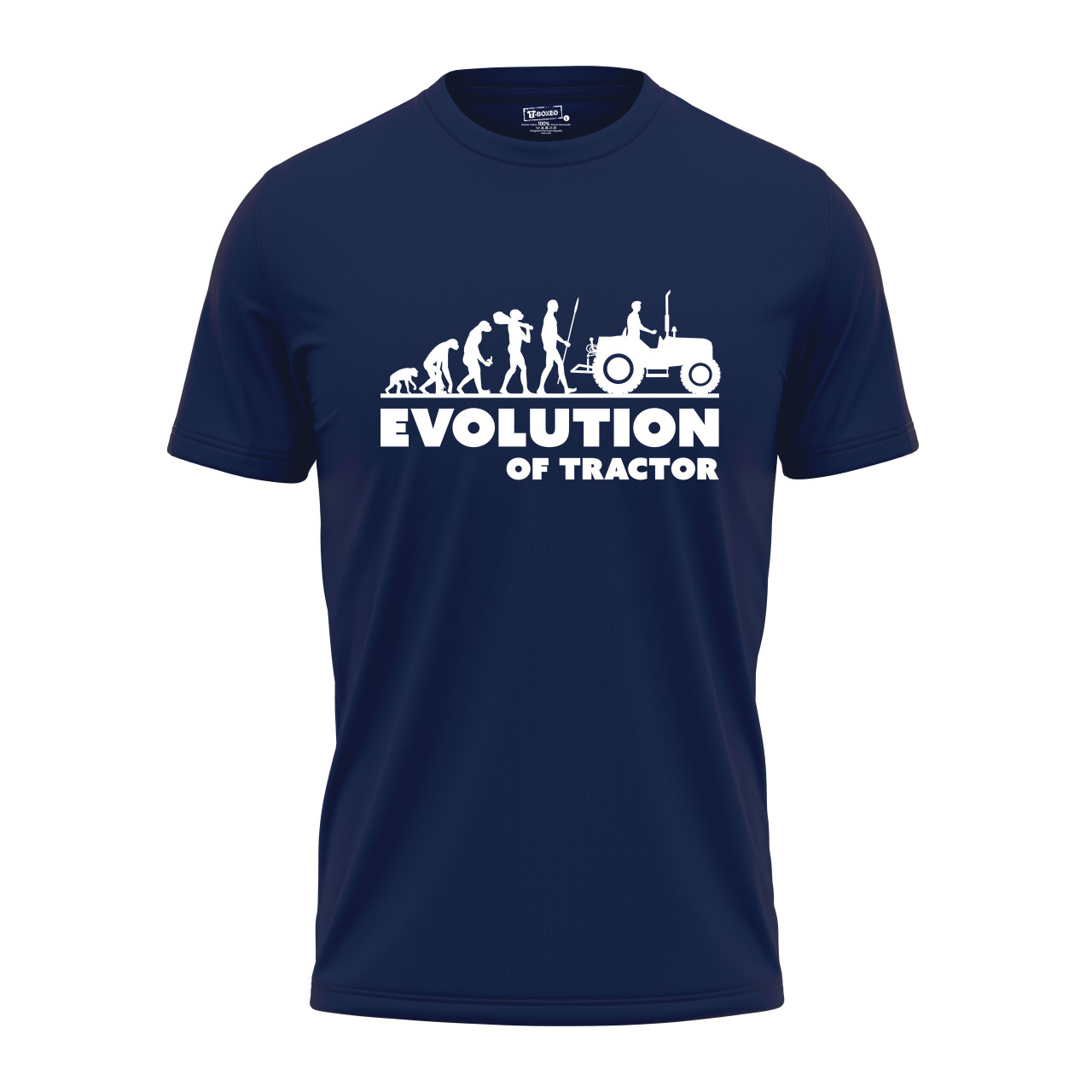 Pánské tričko s potiskem "Evoluce Traktoristy"