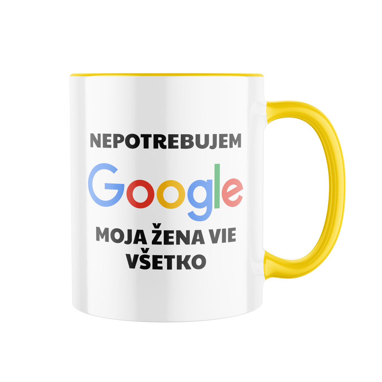 Keramický hrnek Nepotřebuji google SK