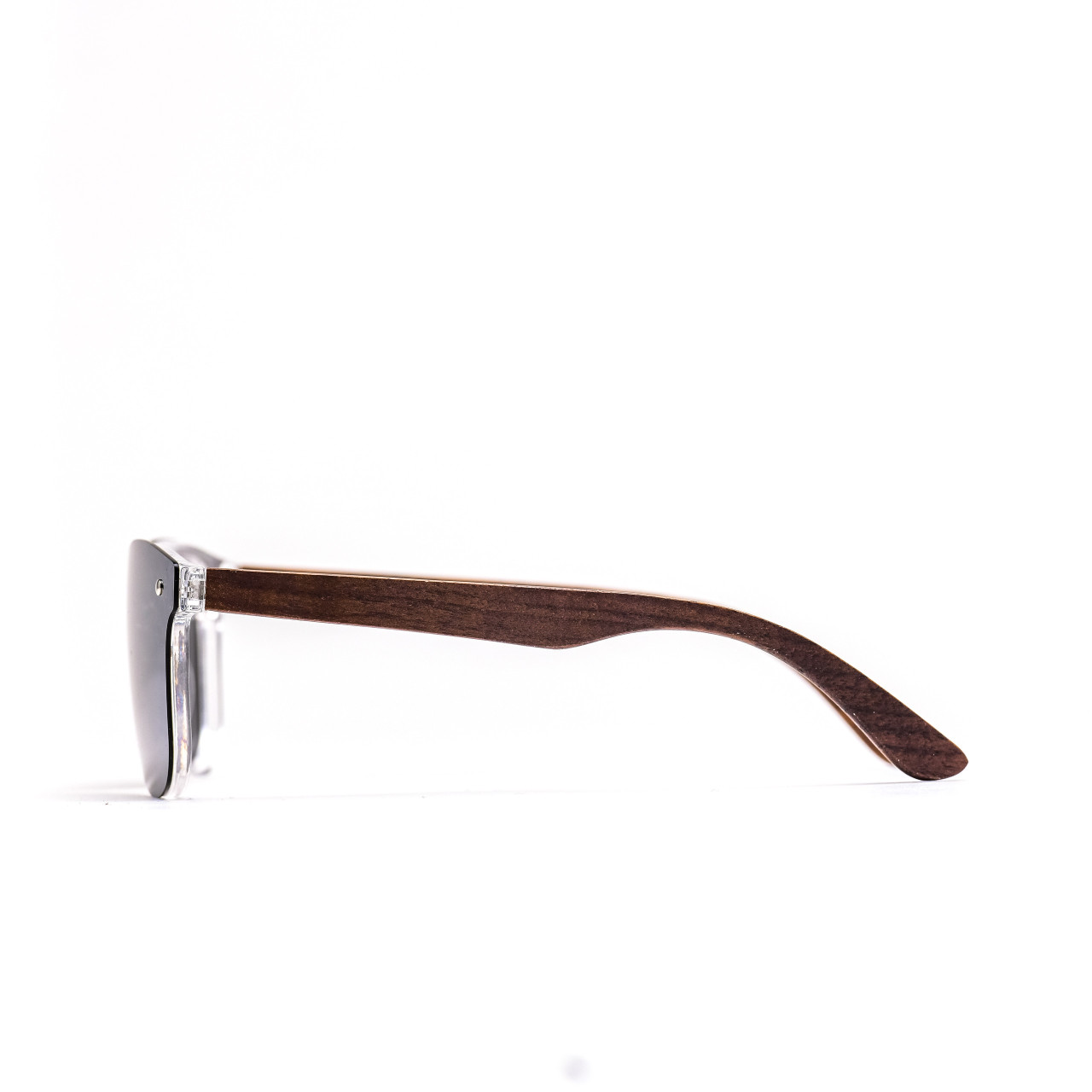 Brýle Luxury – stříbrné čočky + tmavý ořech s gravírováním