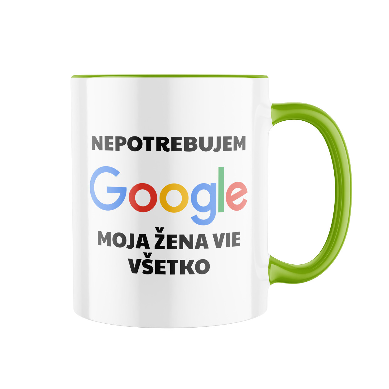 Keramický hrnek Nepotřebuji google SK